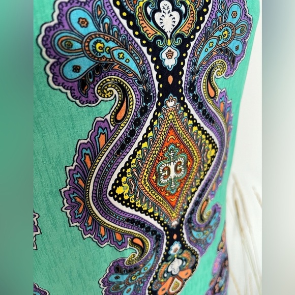 Colori maxi Paisley Print Dress size large - Picture 4 of 7